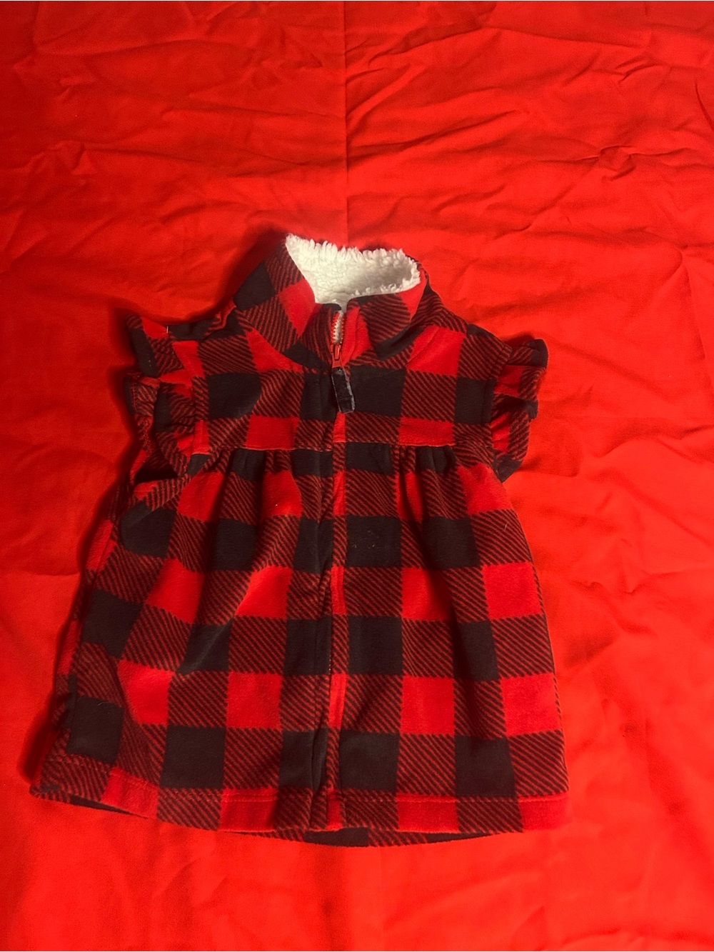 Baby Girls Plaid Vest